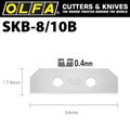 OLFA Blades (10) For Skb8 Safety Knife Carded 18mm